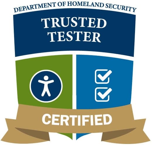 Department Of Homeland Security Trusted Tester Certified